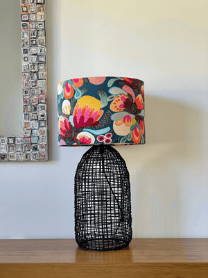 
                  
                    Australian Made Lampshade - Teal Abstract Proteas
                  
                