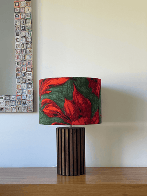 
                  
                    Australian Made Lampshade - The Emerald City - Vintage Barkcloth
                  
                
