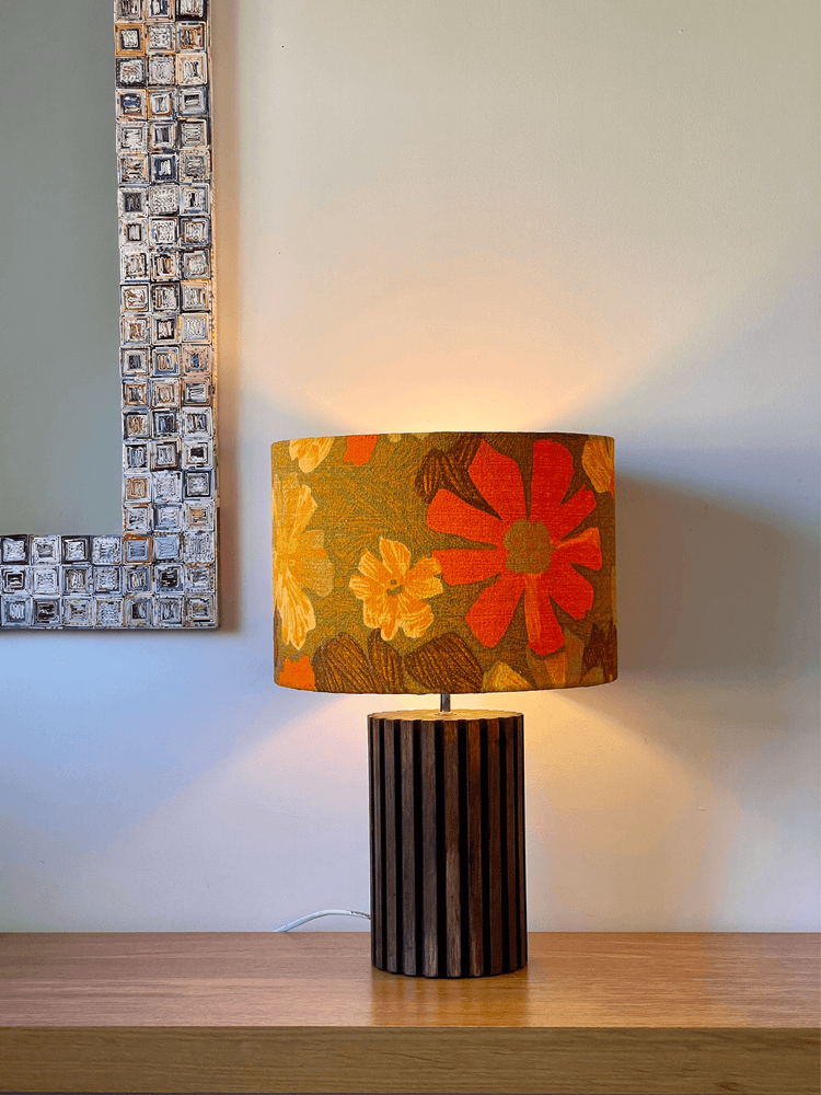 Orange vintage lamp deals